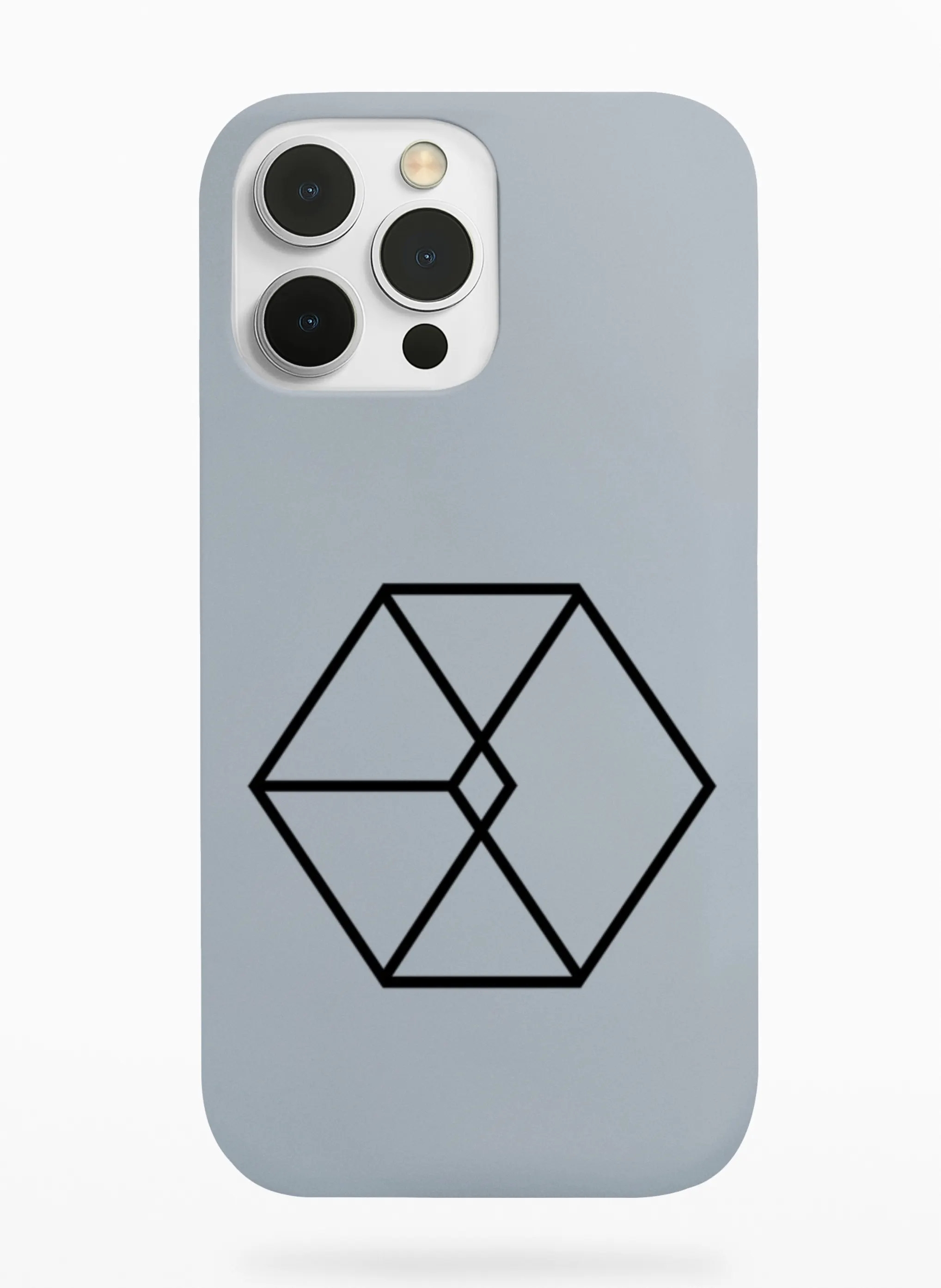 EXO Cube Logo Phone Case - Gray, Apple iPhone 18