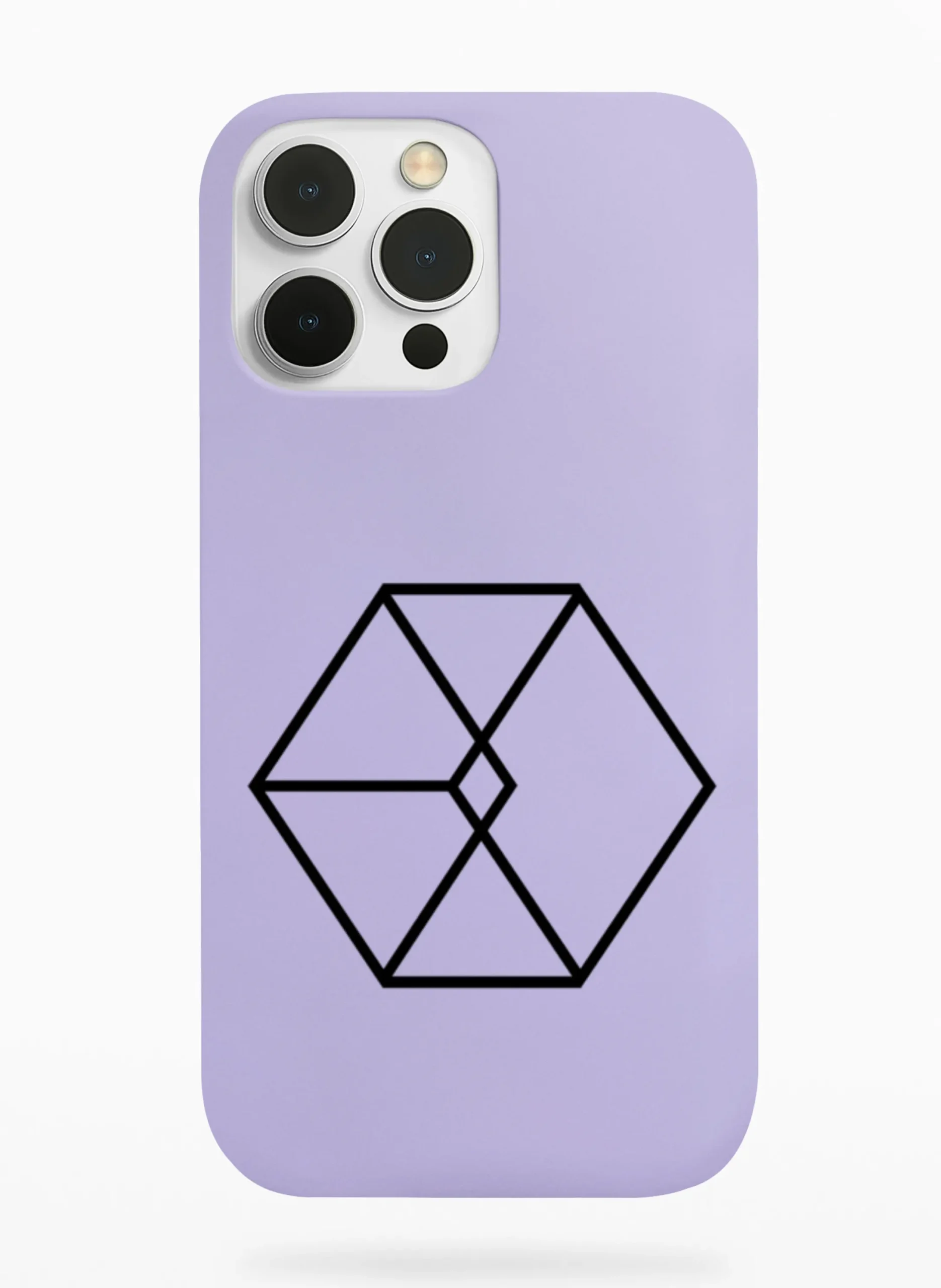 EXO Cube Logo Phone Case - Lavender, Apple iPhone 18
