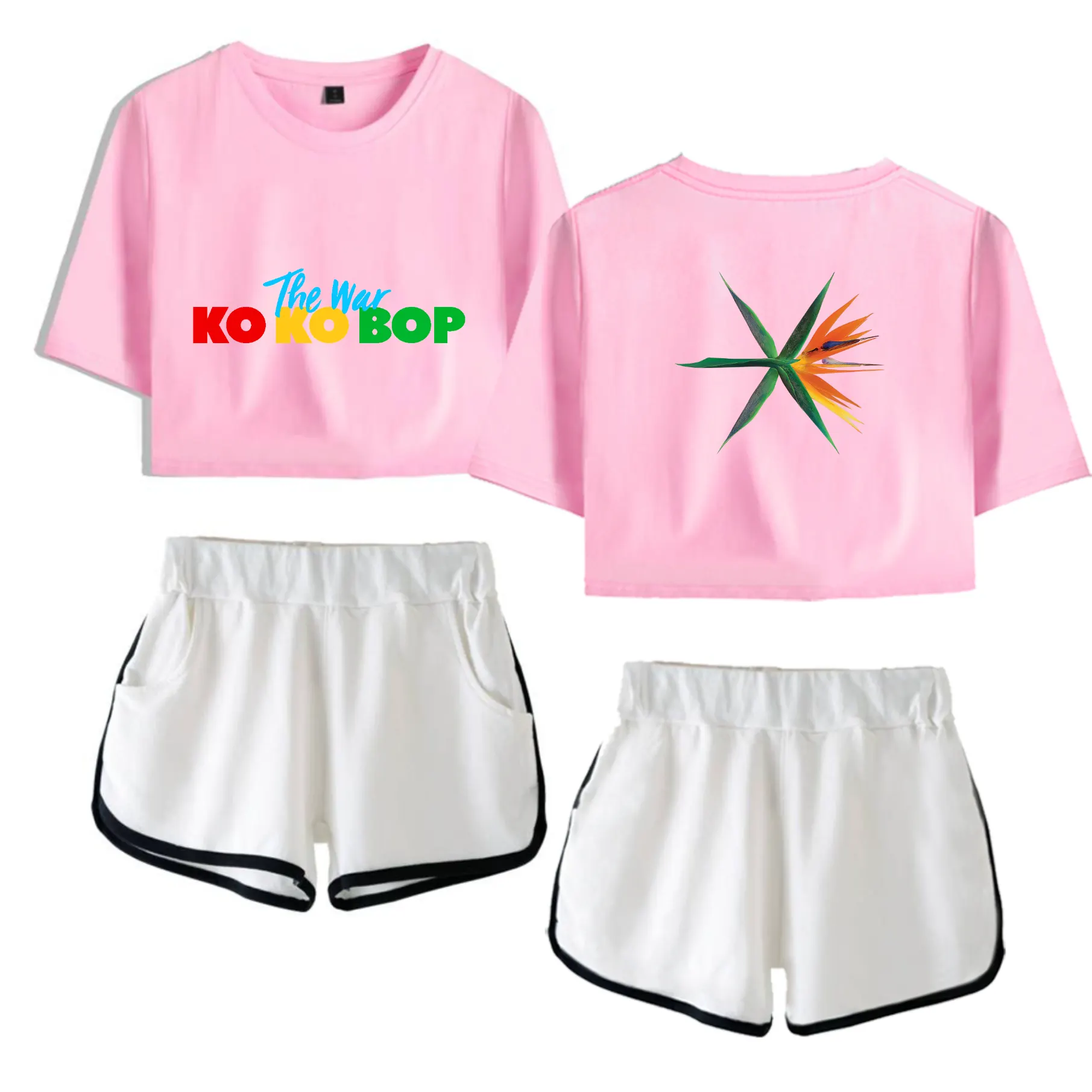 EXO Ko Ko Bop Tracksuit - Pink-White