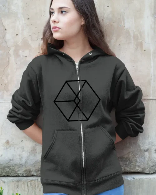 EXO Love Shot Diamond Zip Hoodie
