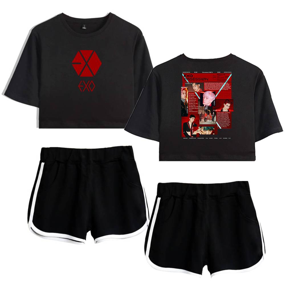 EXO Obsession Case File Tracksuit - Black-Black