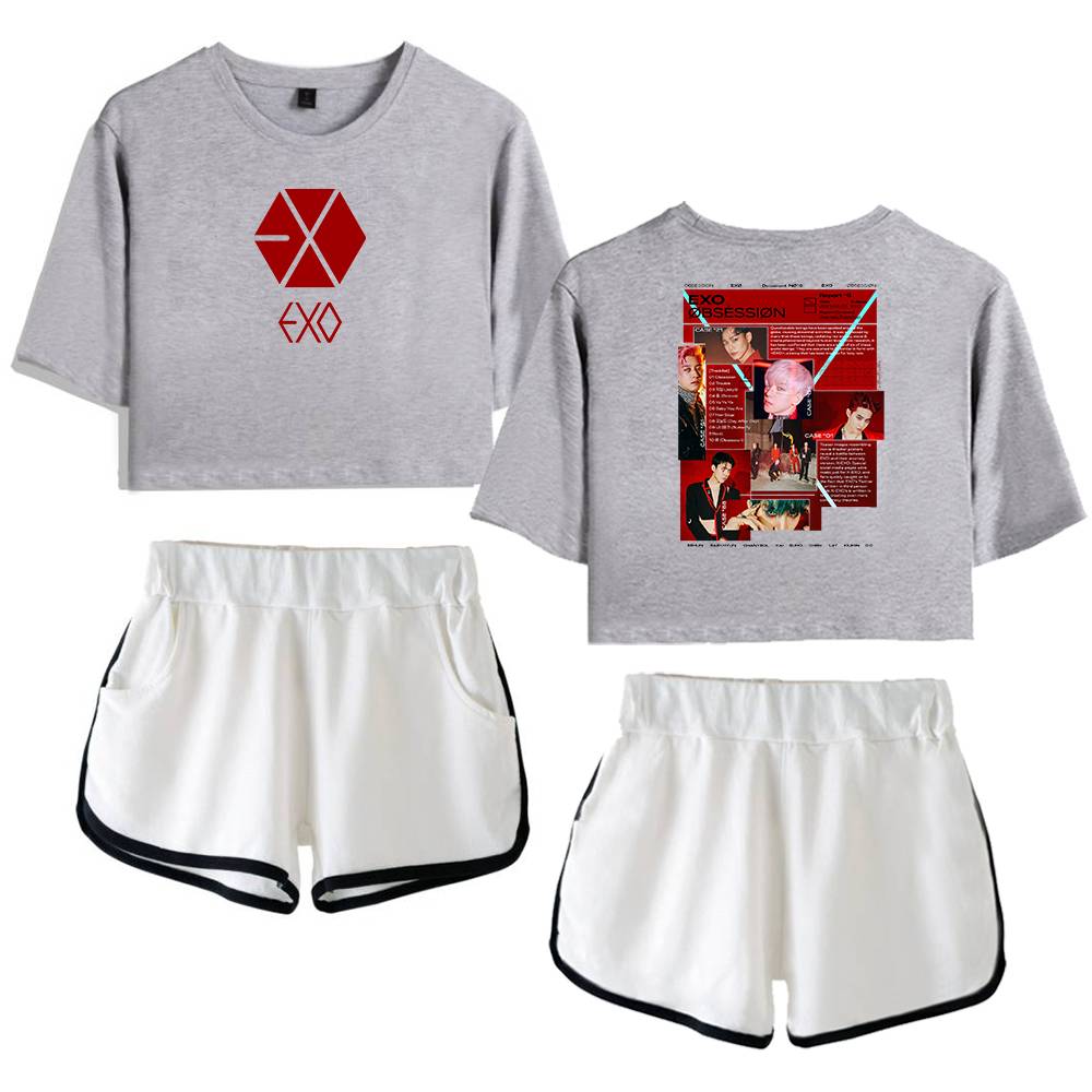 EXO Obsession Case File Tracksuit - Gray-White