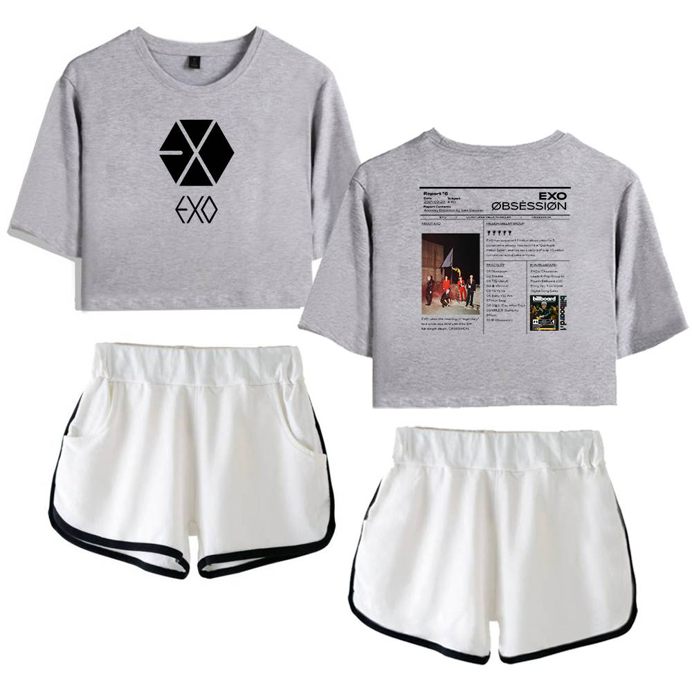 EXO Obsession Report Tracksuit - Gray-White